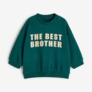 H&M Green 'The Best Brother' Sweatshirt